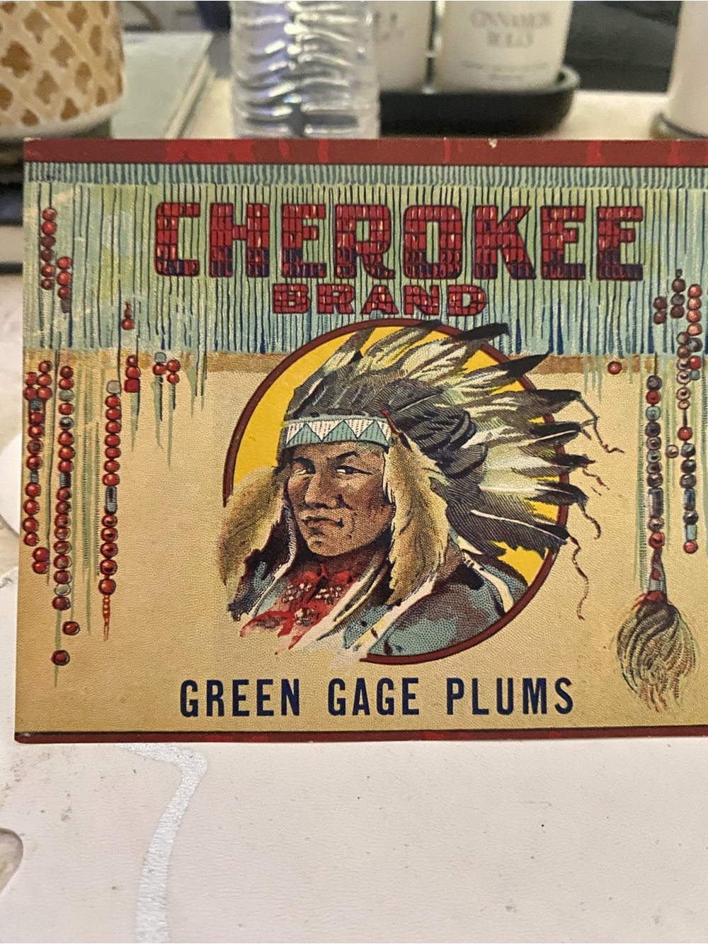 Cherokee Brand -Turn of the Century of 1900 - label Pristine Condition